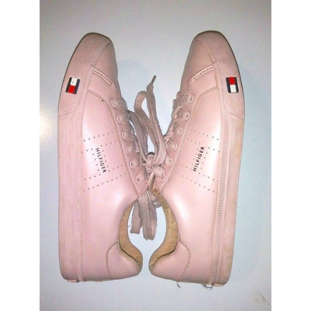 Tommy Hilfiger Womens Luster Sneaker 9M Casual/fashion blush pink worn 90s Y2K